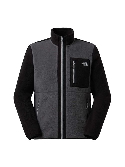 Giacca da uomo in pile , zip integrale, tasca, colore anthracite/black. THE NORTH FACE | NF0A883RWVO1